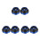 6Pièces Capuchon Fourche Bleu Résistant 9