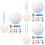 3Ensembles Ballons Foot DIY Blancs PU Pour Déco 8