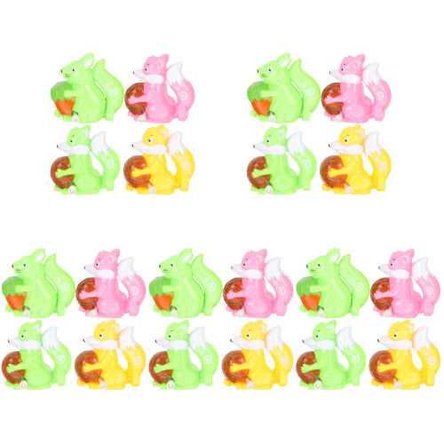 20Pièces Jouets Créatifs À Remonter Écureuils Multicolores 1