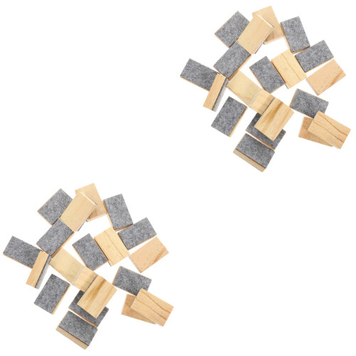 40Pièces Tableau Bois Feutre Nettoyeur Pour École 2