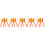 10Pièces Séparateur Et Axels ABS Orange Usage Familial 10
