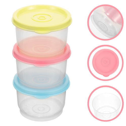 24Pièces Boîtes Étanches Bébé Pour Snack, Micro-Ondes Congélateur 2