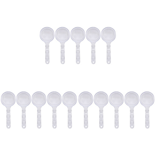 15Pièces Cuillères Mesureuses Transparentes Pour Masques En PP 1