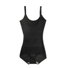 (Black,XL)Underbust Bodysuit Shapewear Trainer Shaper Women Underwear Washable Clothing