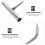 3Pcs Durable Silver Stainless Steel T Hook Manhole Cover Lifting Tool 8