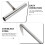 3Pcs Durable Silver Stainless Steel T Hook Manhole Cover Lifting Tool 7