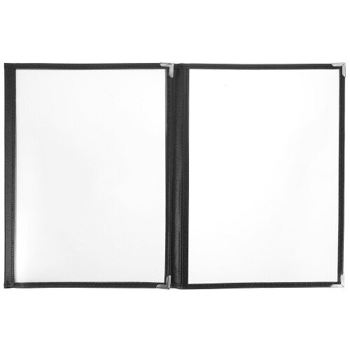 3Pcs Clear PVC Menu Holder Binder Durable Transparent Folder for Menus