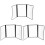 3Pcs Clear PVC Menu Holder Binder Durable Transparent Folder for Menus 2