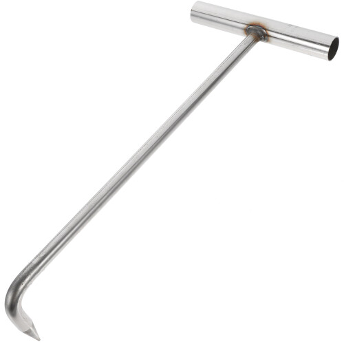 3Pcs Durable Silver Stainless Steel T Hook Manhole Cover Lifting Tool 2