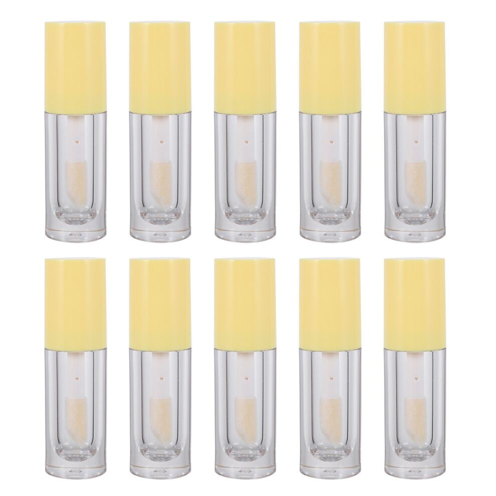 Solustre 50Pcs Empty Lip Gloss Tubes Portable Clear Bottles With Brush