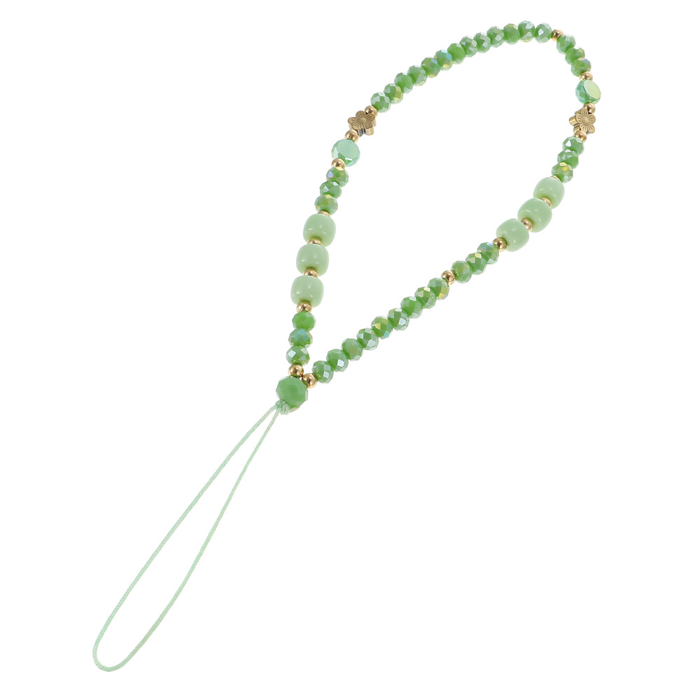 5Pcs Anti-Lost Phone Wrist Strap Bead Design Mobile Chain Green 3032364489853