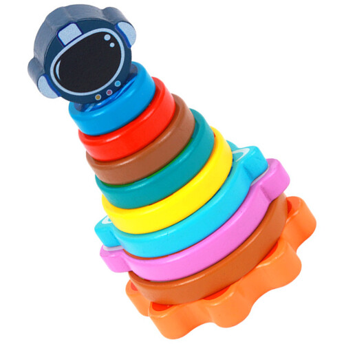 2Sets Colored Stacker Kids Toy Educational Stackable Rings