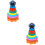 2Sets Colored Stacker Kids Toy Educational Stackable Rings 8