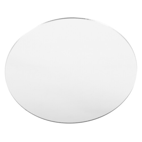 3Pcs Silver Acrylic Round Mirror Props for Photography Makeup Display