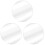 3Pcs Silver Acrylic Round Mirror Props for Photography Makeup Display 3