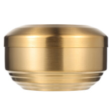 5Pcs Compact Golden Stainless Steel Bowls with Lid for Soup and Rice