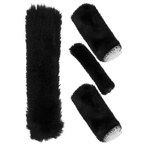 3Sets Durable Plush Bike Handlebar Covers Non-Slip for Bikes 1