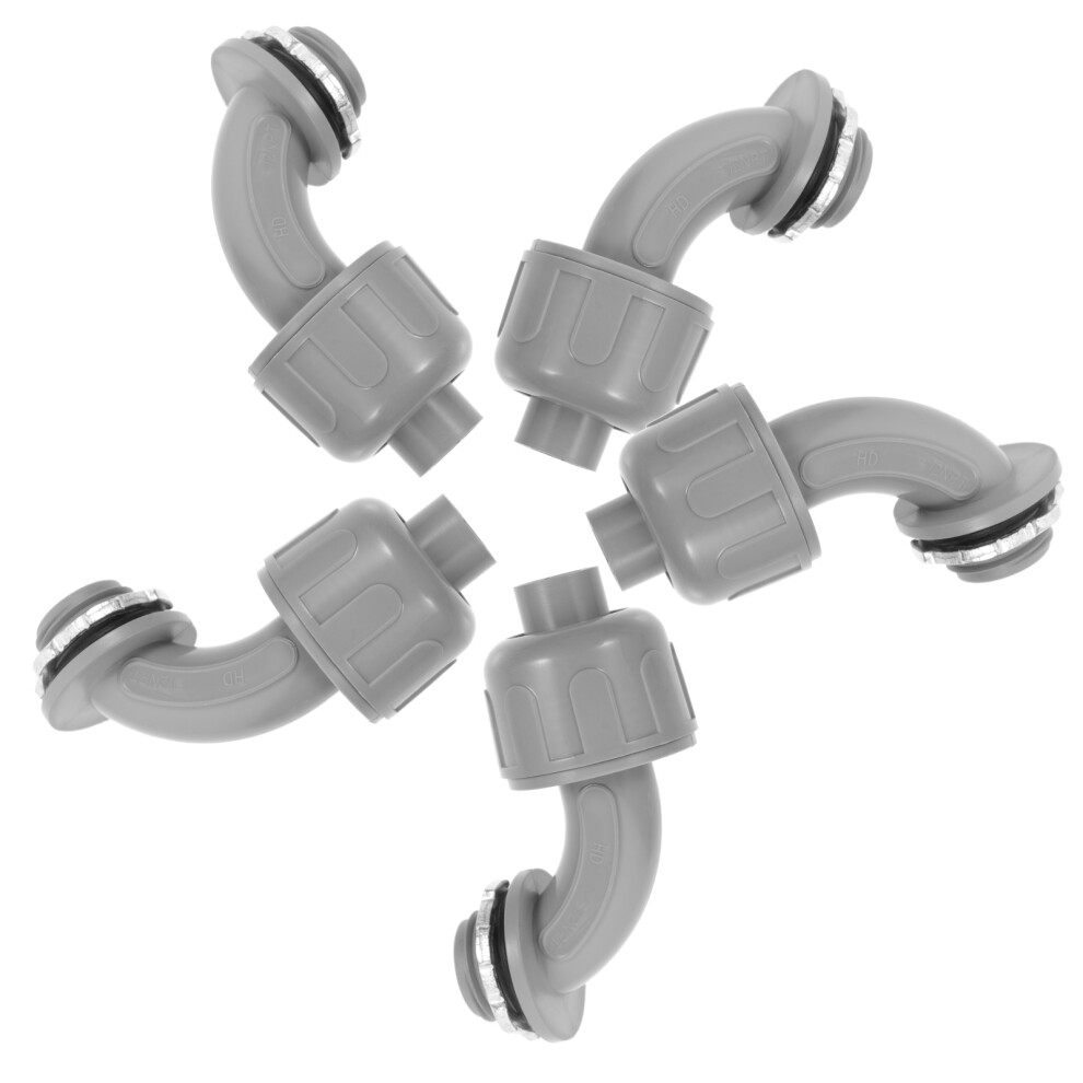 15Pcs Durable Grey Electrical Pvc Conduit Angle Fittings For Home Use 3071659881378