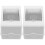2Pcs Durable White Electrical Box Breaker Box Cover for Distribution 3