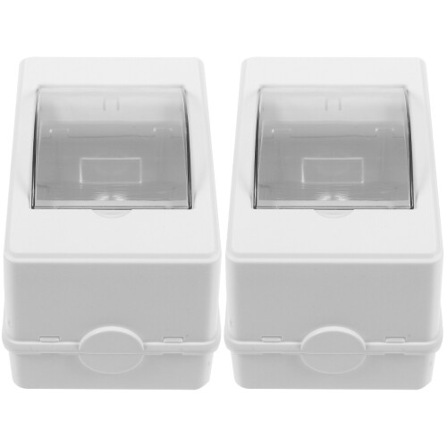2Pcs Durable White Electrical Box Breaker Box Cover for Distribution 2