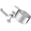 4Pcs Adjustable Desk Headset Holder and Cup Mount in Silver Aluminum 2