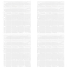 12Pcs Coin Holder Pages Transparent Sleeves for Coin Collection Book