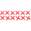 12Pcs Red Mini Quadcopter Propeller Plastic Spare Parts for 6