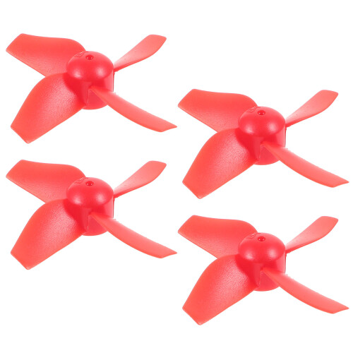 12Pcs Red Mini Quadcopter Propeller Plastic Spare Parts for 2
