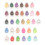 32 Colors Multi-Colored Water Drop Inkpad Set Glit 1