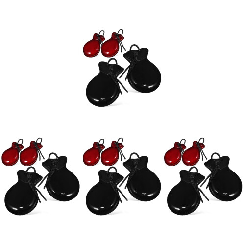 8Pairs Durable Wood Castanets Percussion Instruments for Beginners 1