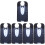 5Pcs Adjustable Waterproof Adult Bibs for Elders Multi-Color Reusable 7