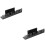 2Pcs Black Acrylic Vinyl Record Holder Rack Wall Mounted Storage Shelf 8