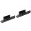 2Pcs Black Acrylic Vinyl Record Holder Rack Wall Mounted Storage Shelf 6