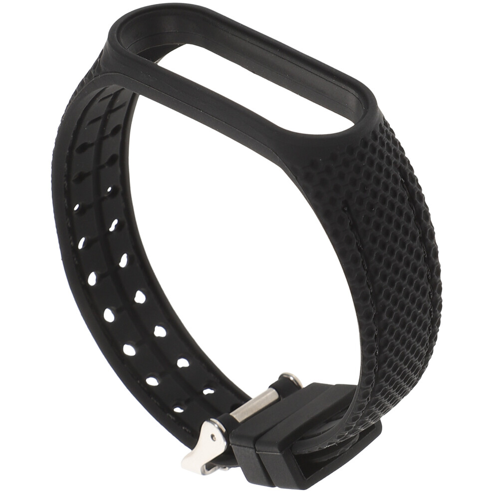 3Pcs Adjustable Silicone Watch Straps Durable Replacement Bands Black 3071659883471