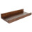 3Pcs Wood Floating Shelf with Lip Wall Storage Rack Brown 2
