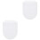 2Pcs Lightweight White PP Toilet Training Seat for Children 5