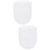 2Pcs Lightweight White PP Toilet Training Seat for Children 9