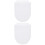 2Pcs Lightweight White PP Toilet Training Seat for Children 7