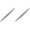 2Pcs Silver Metal Rolling Pin Ergonomic Handle for Pizza Cookie Dough 4