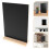 6Pcs Black Mini Chalkboard Display Boards Lightweight Message Signs 9