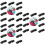 60Pcs Replaceable Black Plastic Buckles for Hiking and Backpack Straps 7
