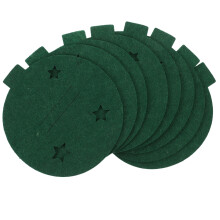 24Pcs Adorable Green Cutlery Pouch for Christmas Party Tableware Decor