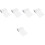 5Pcs Delicate Transparent Skateboard Decor Self-Adhesive Grip Tape 3