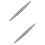 2Pcs Silver Metal Rolling Pin Ergonomic Handle for Pizza Cookie Dough 9