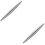 2Pcs Silver Metal Rolling Pin Ergonomic Handle for Pizza Cookie Dough 8