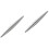 2Pcs Silver Metal Rolling Pin Ergonomic Handle for Pizza Cookie Dough 6