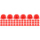 120Pcs Red Mini Construction Hats Plastic Doll for Party Decor 6