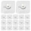 60Pcs Transparent ABS Adhesive Wall Hooks Damage Free No Mark Hanging 1