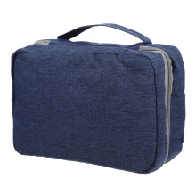 2Pcs Lightweight Dark Blue Travel Toiletry Bag Multifunctional Storage