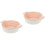 2Pcs Pink Ceramic Baking Dish Double Handle Baking Tray Oven Safe 4